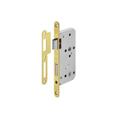 Thân khóa cho phòng tắm CC 78mm, đồng bóng PVD Hafele 911.02.158